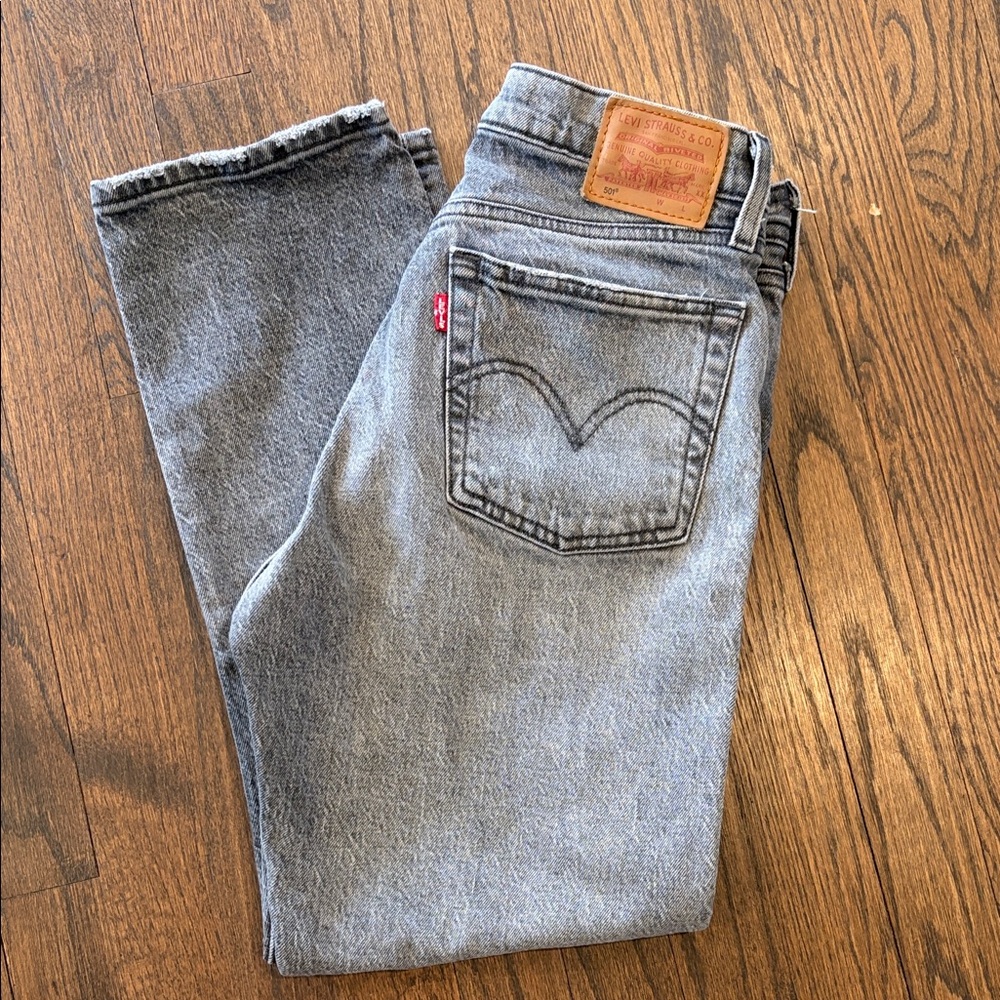 Levi's 501 Straight Gray Jeans W26 L26